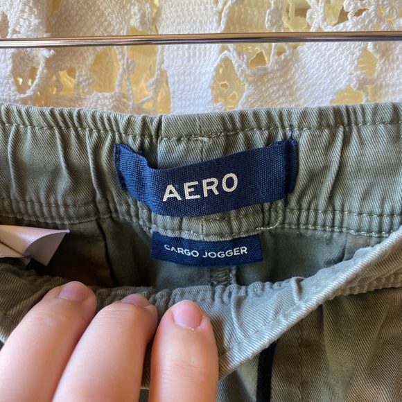 AERO Olive Green Joggers - Picture 3 of 6